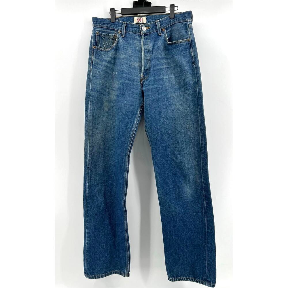 Levi's 501 Men's Original Fit Straight leg Jeans Button Fly Size 35 Y2K Vintage